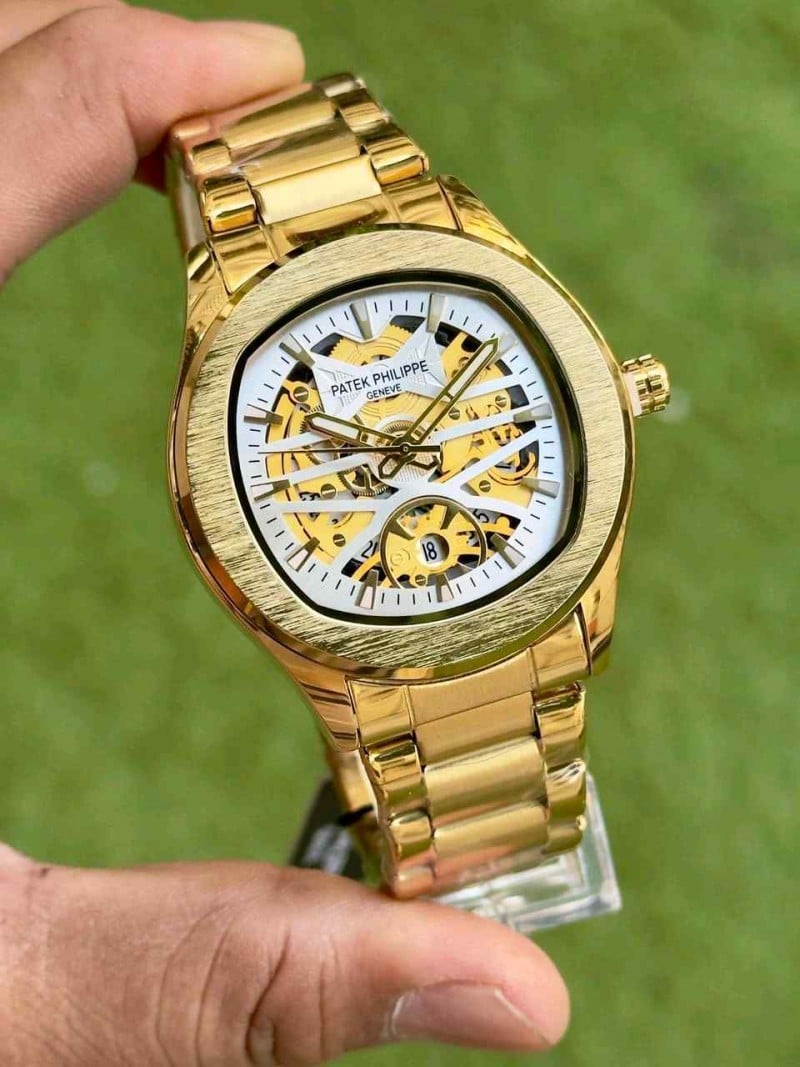 Patek phillipe Full gold with white dial metal
