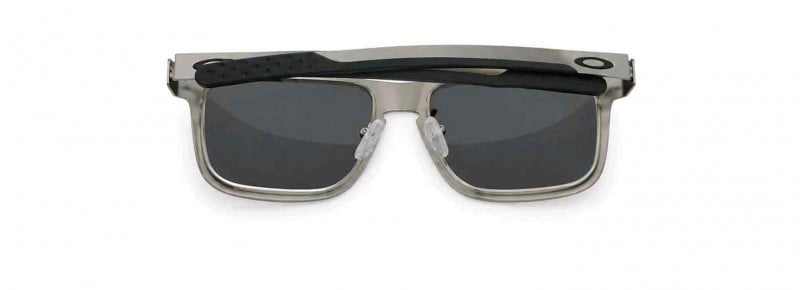 oakle-y silver black metal frame
