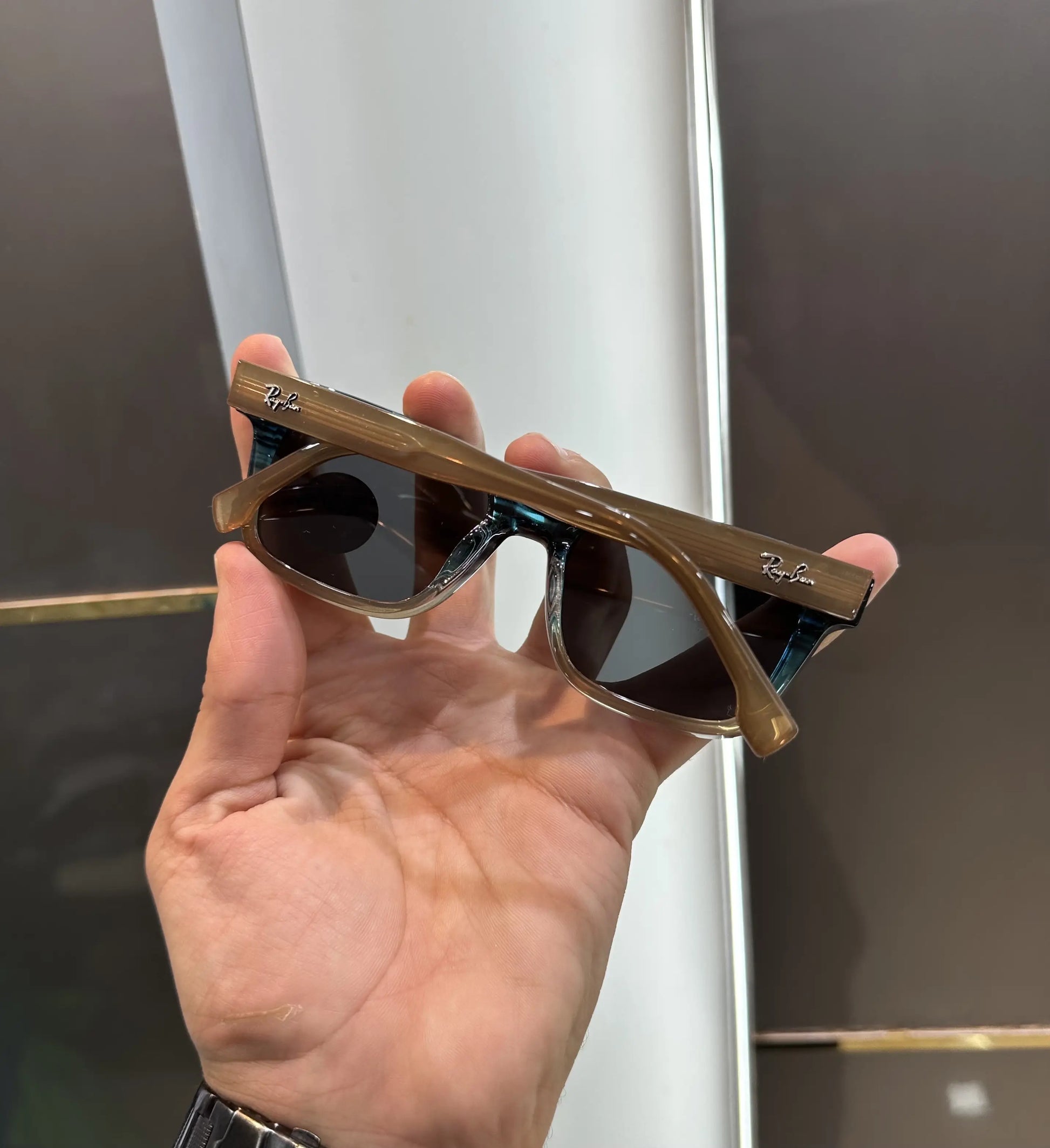 RayBan Wood Blue Premium Shades 7701
