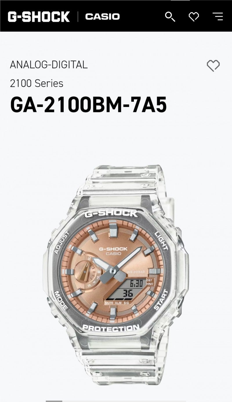 Casio G shock GM 2100