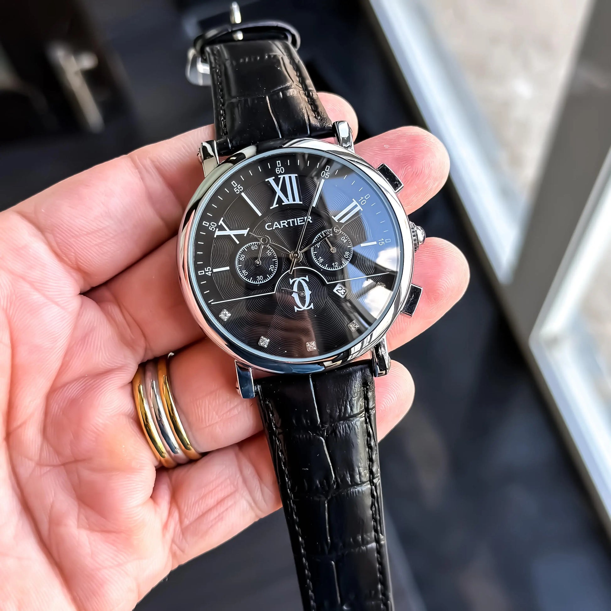 Cartier Chronograph Leather