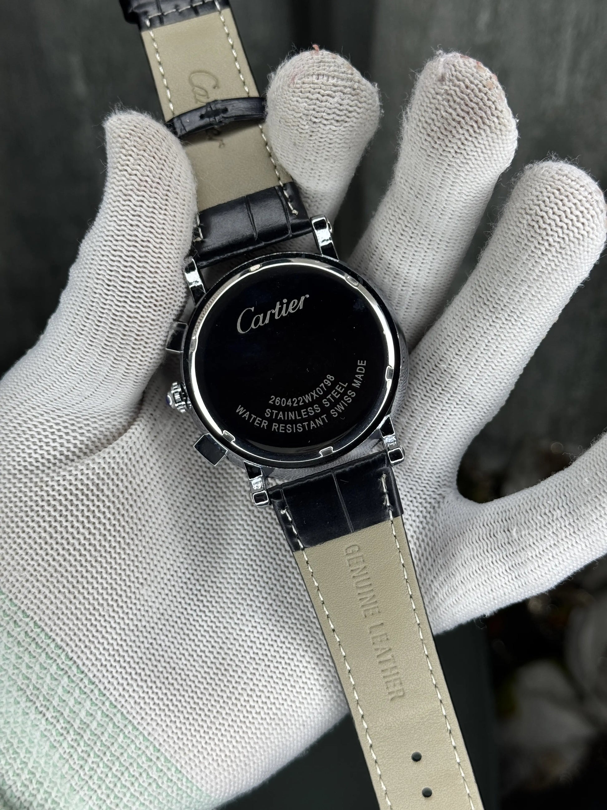 Rotonde De Cartie r Black Premium Chronograph Watch