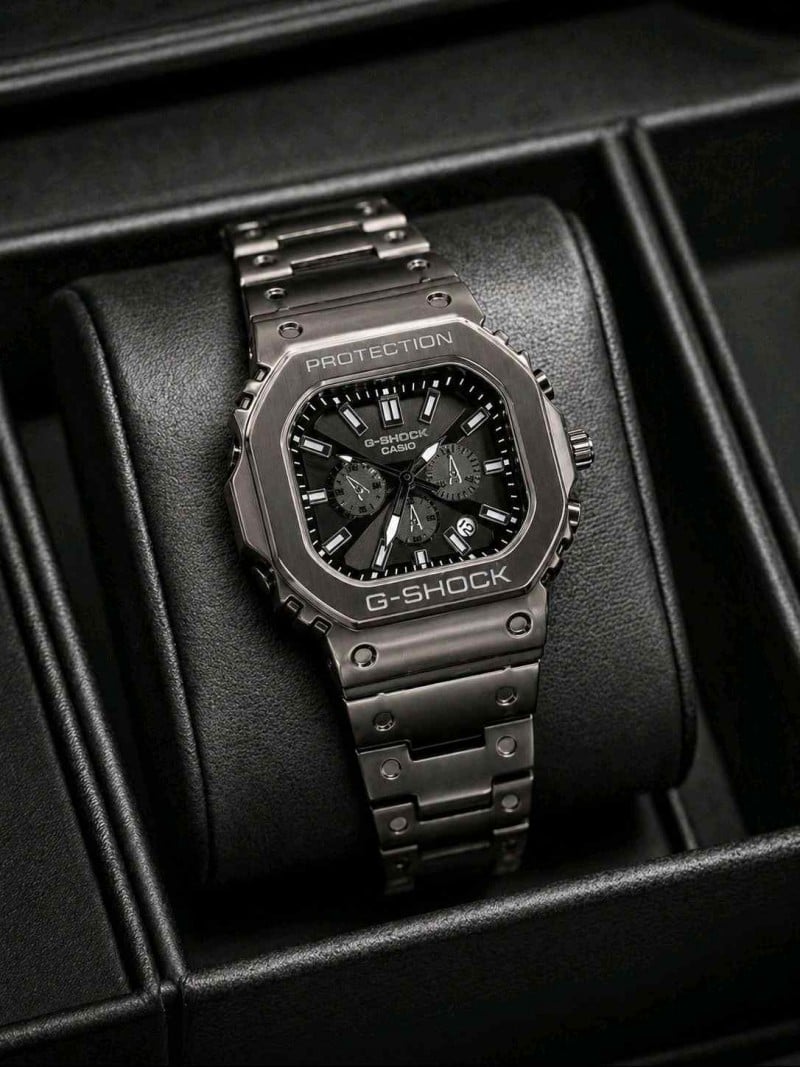 G SHOCK All working WATCH M-440 black metal