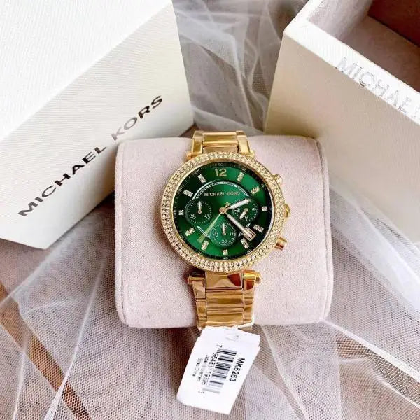 Michael Kor_s Parker Gold Green 