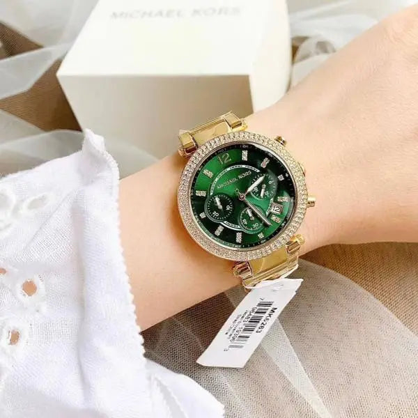 Michael Kor_s Parker Gold Green 
